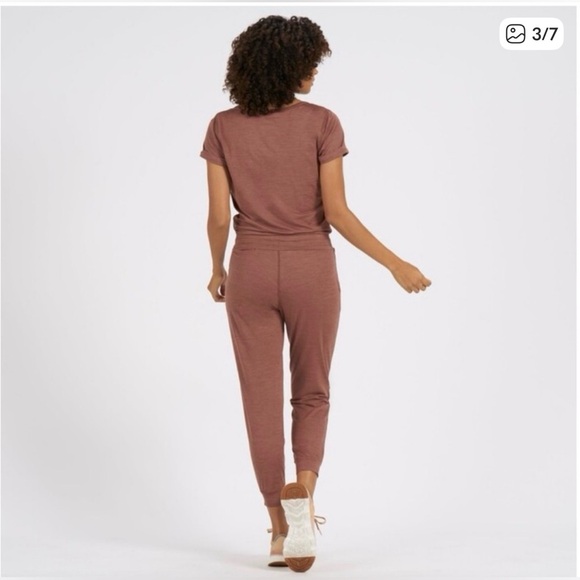 Vuori All Day Jumpsuit - Terracotta - Picture 2 of 11